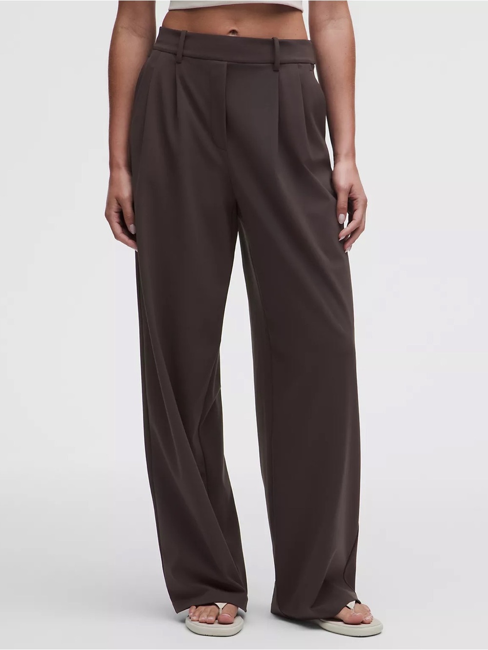 Lululemon Daydrift High-Rise Wide-Leg Trouser Regular Size Small Mahogany Muse